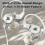 PRETXORVE translucent wired in-ear earbuds 4