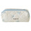Cotton quilted bow makeup bag blue small 1