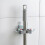 Blue Wall-Mounted Mop Holder with Adjustable Arms 2
