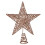 Christmas Tree Star Topper Rose Gold 20cm Iron 1