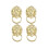 Lion Head Drawer Pull Handle Knobs Golden 4pcs 1