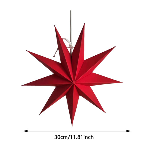 Brown Paper Star Decoration 12 Inch 1