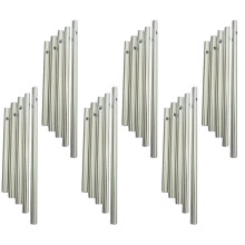 Wind Chime Tubes Set Silver Tone 30 pcs
