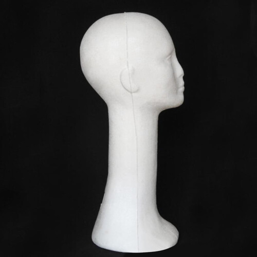 Wig Head Styrofoam Tall Female 1 Piece 2