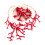 WINDLAND red coral pendant clavicle chain 2