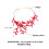 WINDLAND red coral pendant clavicle chain 5