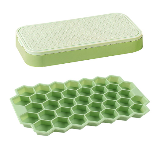 Ice Cube Tray for Freezer Easy Release Stackable 42-Cavity 2