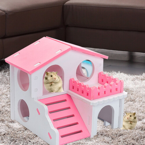 Wooden Villa Hideout for Small Animals 1 Piece 1