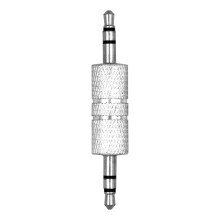 Metal 3.5mm male-to-male stereo audio adapter