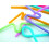 Plastic Drinking Straws Multi-Shaped 50 pcs 5