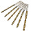 GLFSIL HSS titanium-coated drill bit 1/4" hex shank 3