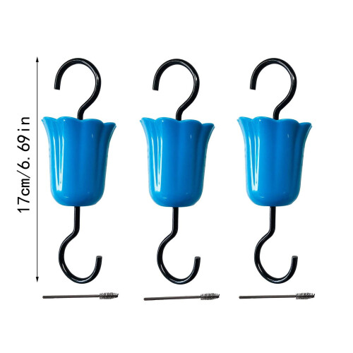 Moat Hooks for Hummingbird Feeders Plastic Metal 3 Pack 1