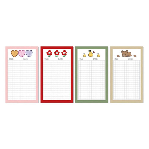 Small Notepad 3.1 x 5.5 Inch 20 Pack 50 Sheets Each