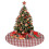 Christmas Tree Skirt Red Houndstooth 48 Inch 6