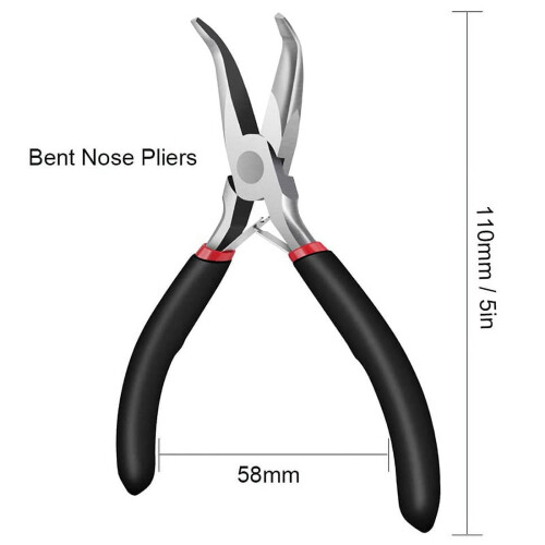Bent Chain Nose Pliers and Round Nose Pliers 2 Pack 2