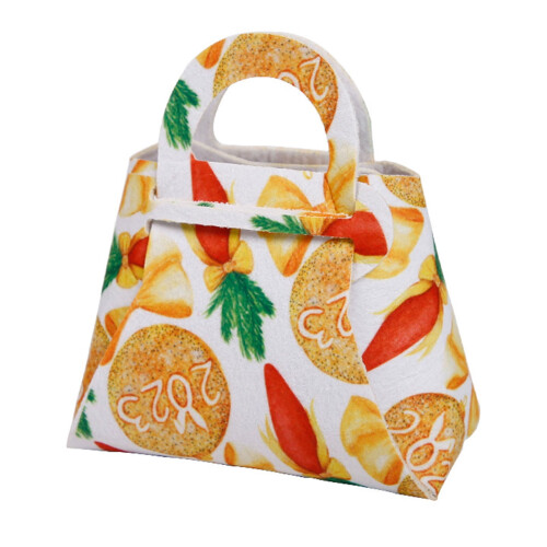 Easter candy bag clear print carrot rabbit pattern 1 set