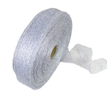 Christmas Ribbon Solid Color Fade Resistant Wired 25mm x 3m