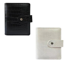 Cowhide Handmade Budget Notebook with 45-Line Loose-Leaf