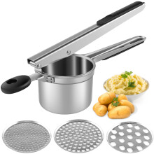 Ghojet Potato Masher Stainless Steel with 3 Discs