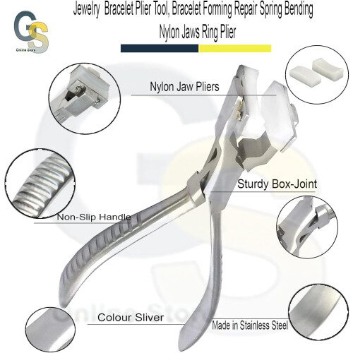 Jewelry Plier Tool Nylon Jaws 2 pcs 1