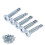 Galvanized Self-Drilling Screws Round Head 4.8x25mm 50PCS 8