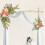 Wedding Arch Flowers Artificial Silk 2 Pieces 4