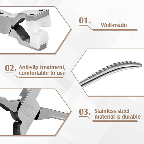 Ring Making Kit Chain Nose Pliers Stainless Steel 2 Pcs 2