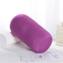 Microbead Bolster Pillow Memory Foam 7 x 12 Inch Purple
