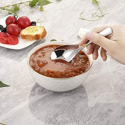 Stainless Steel Soup Spoon Heavyweight 8 Pack 1