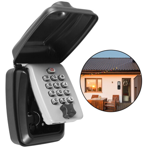 Key Lock Box with Push Button Wall Mount Weatherproof 2