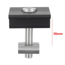 Solar Panel Mounting Clamp Black 35mm End and Middle