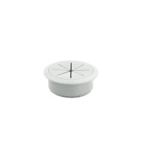 Cable Hole Cover for Desk Table 80mm Grey White