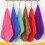 Microfiber Hanging Hand Towels Coral Fleece 6pcs 3
