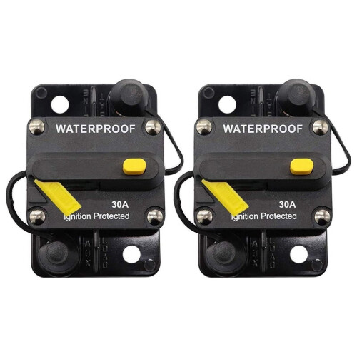DC Circuit Breaker 30A 12V-48V Manual Reset