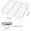 POWKOL square cooling rack 9.7 x 9.7 inches 2