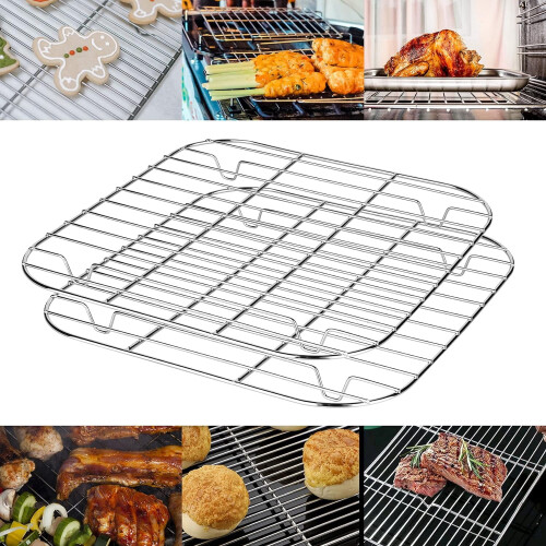 POWKOL square cooling rack 9.7 x 9.7 inches 2