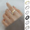 Welling Titanium Steel Rotatable Geometric Ring 6
