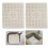 Rubber sink drying mat hollow 2 pcs 1