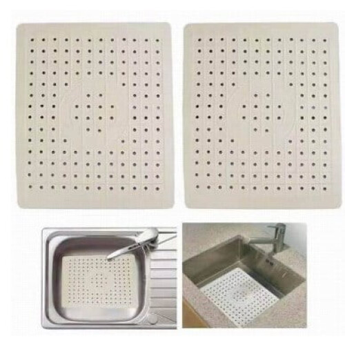 Rubber sink drying mat hollow 2 pcs