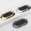Cabinet Knob Zinc Alloy Silver Black 1 Pack 2
