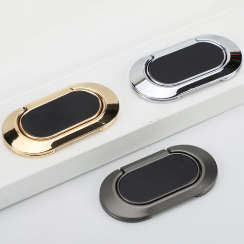 Cabinet Knob Zinc Alloy Silver Black 1 Pack 1
