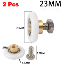 Shower Door Rollers 19mm 23mm 25mm 27mm 2pcs