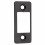 Deadbolt Strike Plate Black Large Hole Narrow Edge 1 Piece 1