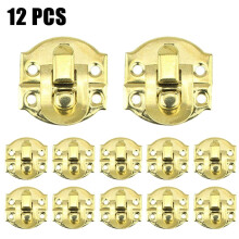 Jewelry Box Hasp Clasp Wood Chest Decorative Gold Latch 12