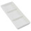 Ceramic appetizer tray white 6 inch 3-compartment 1