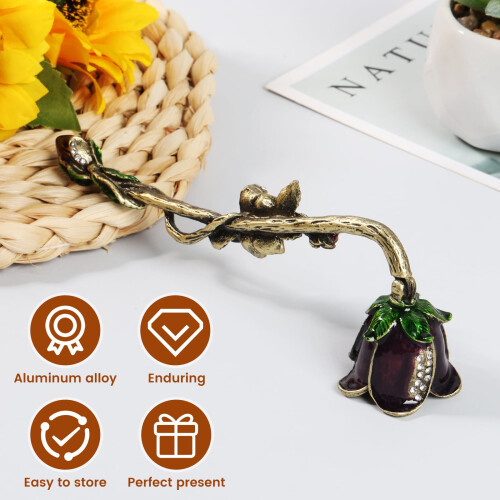 Purple candle snuffer flower-shaped 6.4 inch 1