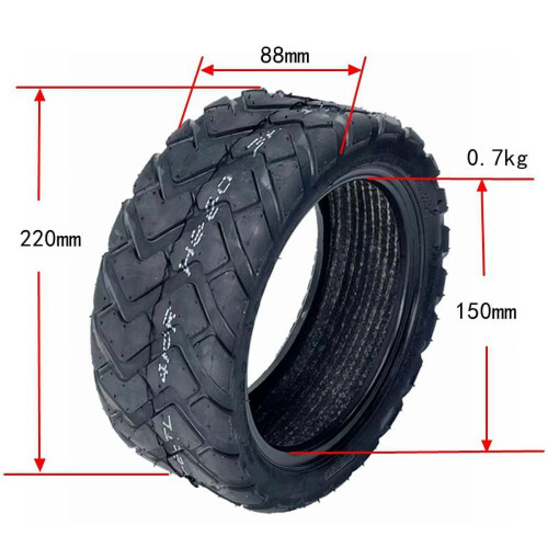 Scooter Tire Tubeless 80/60-6 1