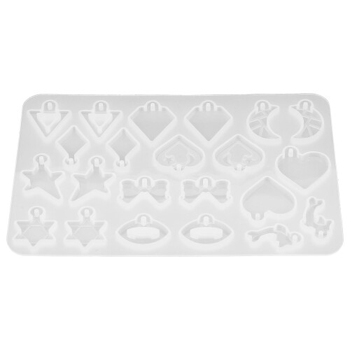 DIY small pendant silicone mold for earrings, reusable, 1 1