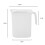 Plastic Water Jug with Lid 1.8L 2