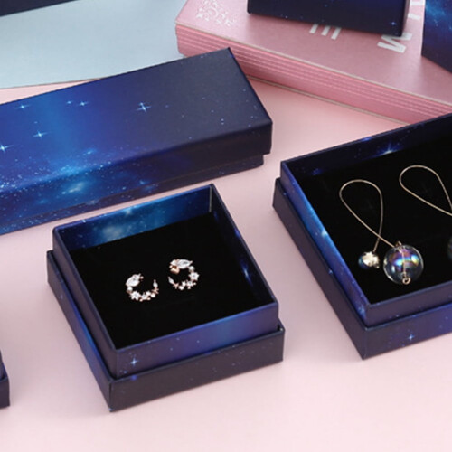 Jewelry Paper Packing Boxes Square Bracelet Display 6 pcs 2